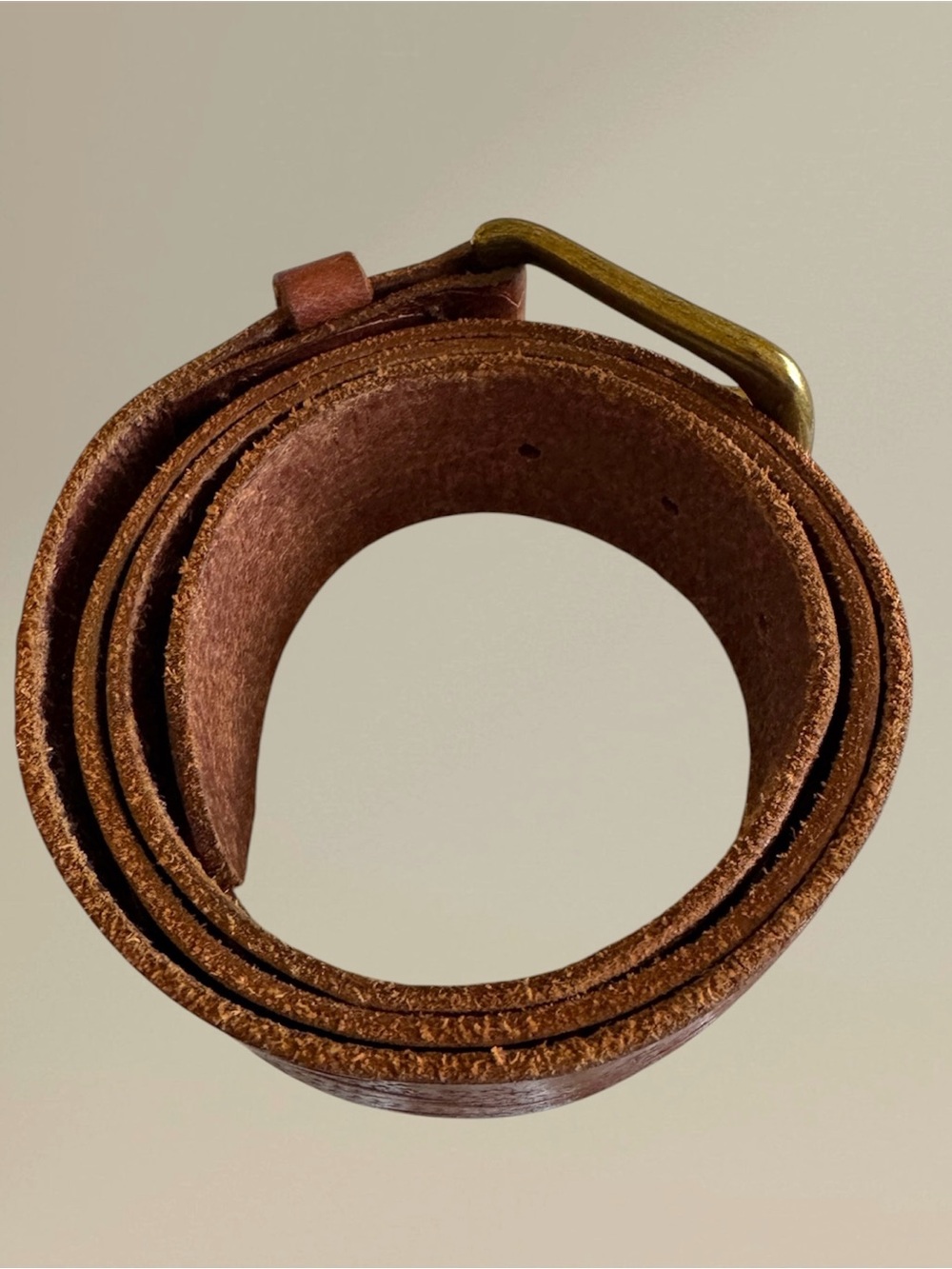 🛍️SALE🛍️ GAP Women's Floral Embossed Genuine Leather Belt with Brass-Tone Buckle - Picture 7 of 12